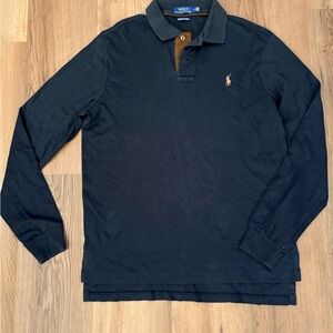 Ralph Lauren Men's Navy Long Sleeve Polo Shirt